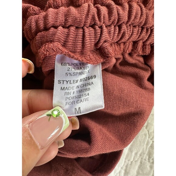 Mable Oversized Dolman Side Ruched Waist Drawstrings Manhattan Knit Dress M - Picture 7 of 8